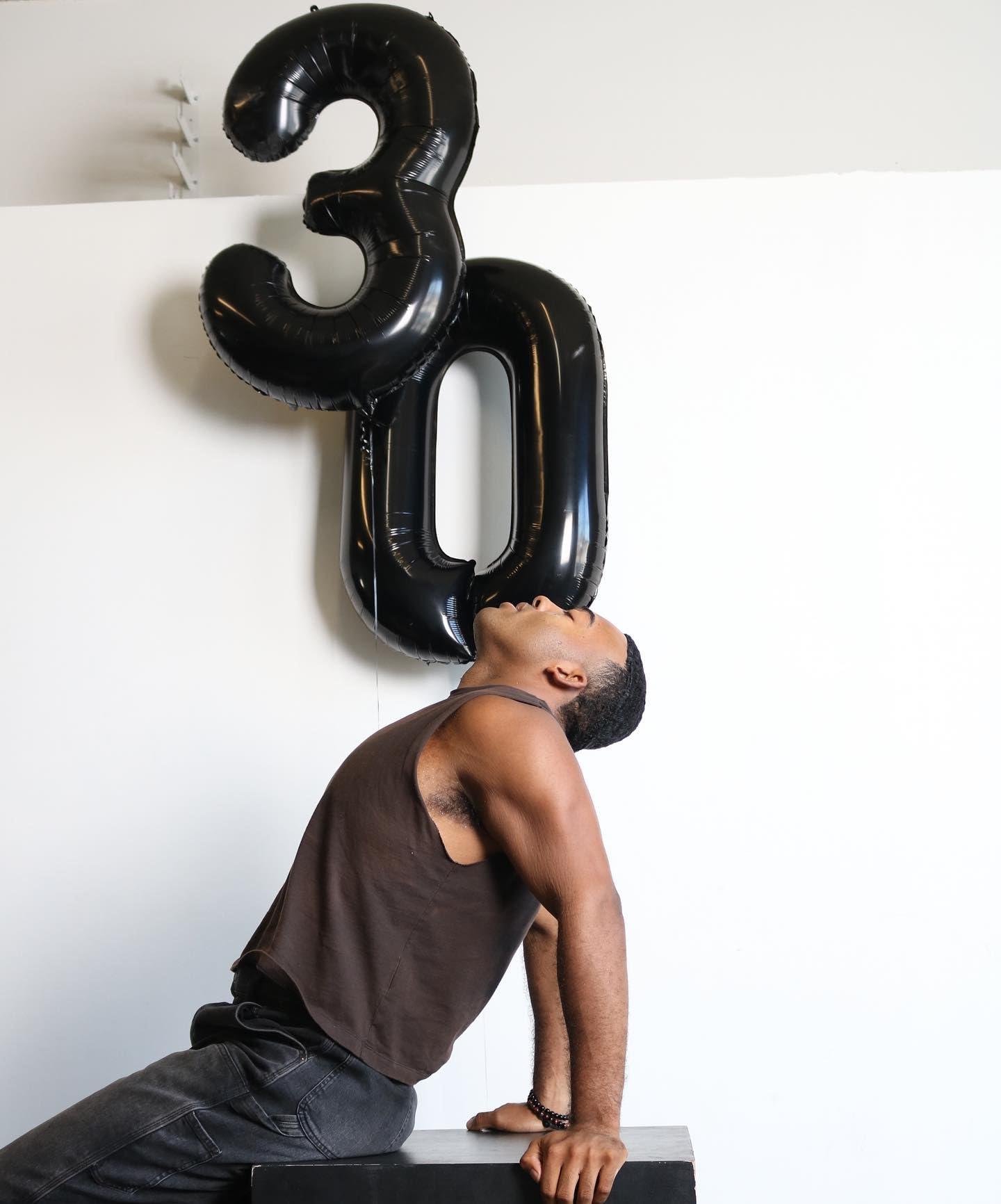IWERP Black Number Balloon 40 Inch | Numeral Balloons for Birthdays