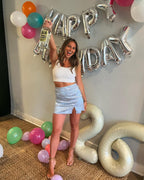 IWERP 13-Number Cream Balloon — 40-Inch Birthday Balloons for 13th or 31st Milestones