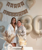 IWERP 13-Number Cream Balloon — 40-Inch Birthday Balloons for 13th or 31st Milestones