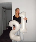 IWERP 21 Balloon – Cream 40-Inch 21st Birthday Balloons for Men & Women