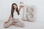 IWERP 13-Number Cream Balloon — 40-Inch Birthday Balloons for 13th or 31st Milestones
