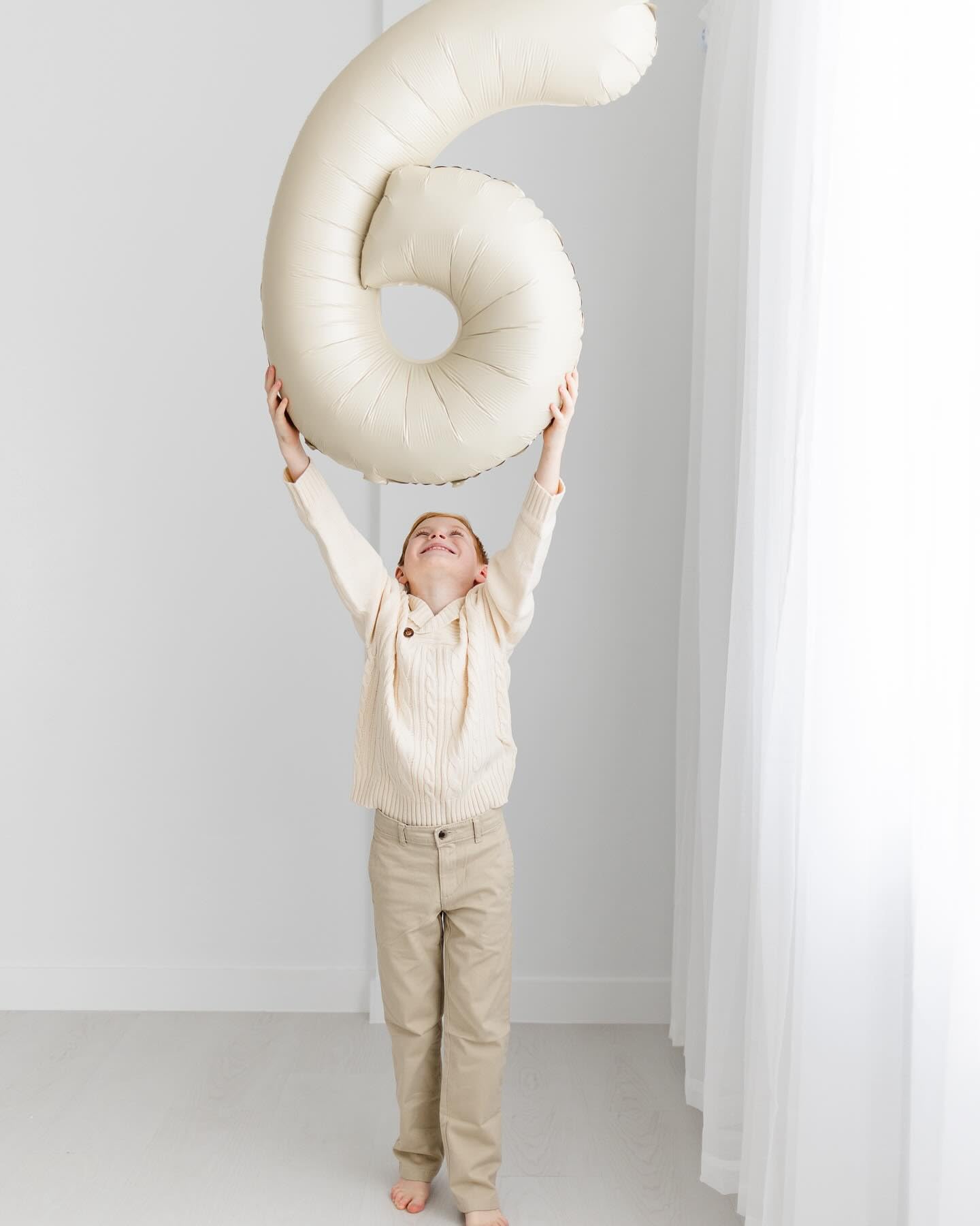 IWERP 60 Balloon Number – Cream 40-Inch Birthday Balloons for 60th Birthday & Anniversary