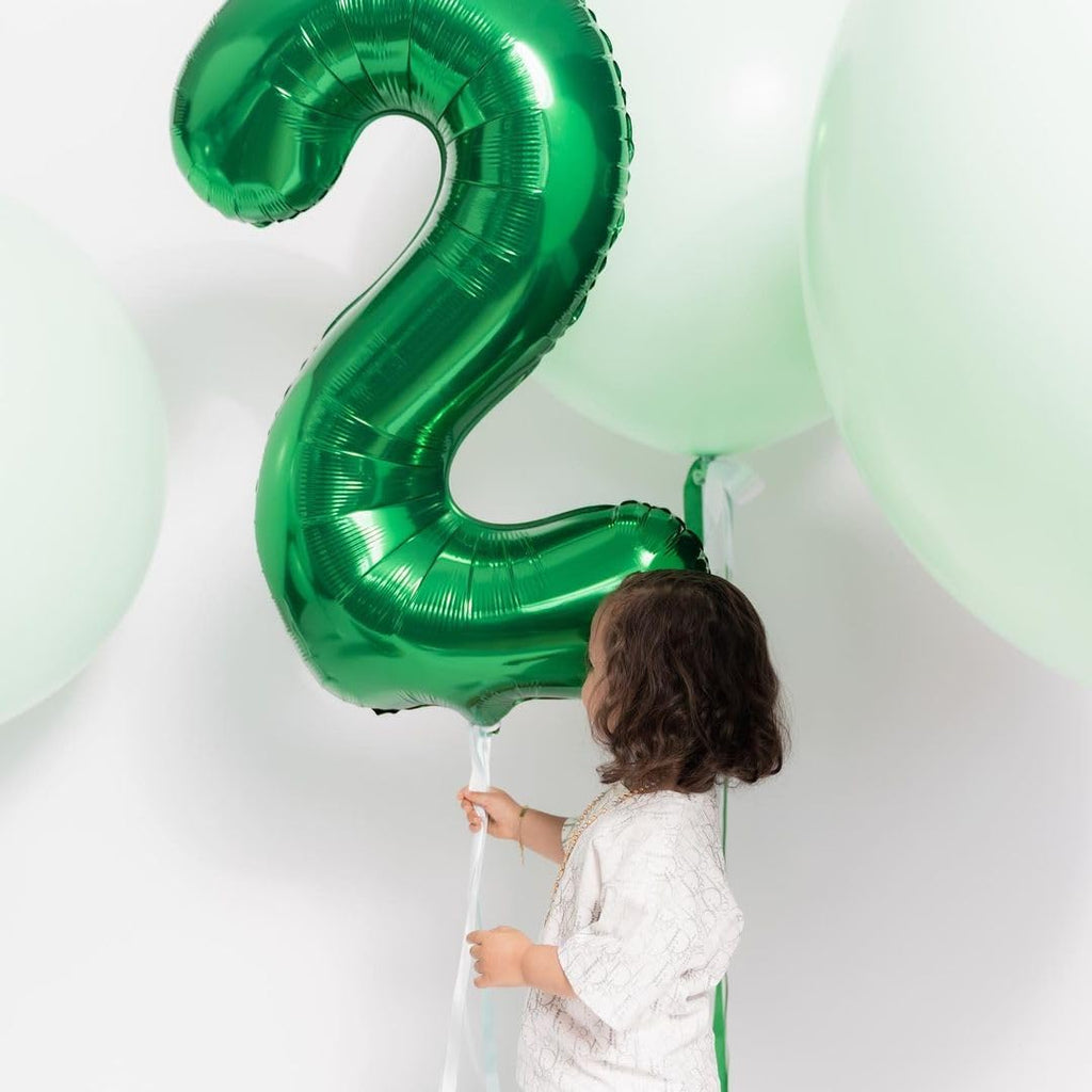 IWERP 21 Balloon 40 Inch Green Number Balloons – 21st Birthday Party Decor