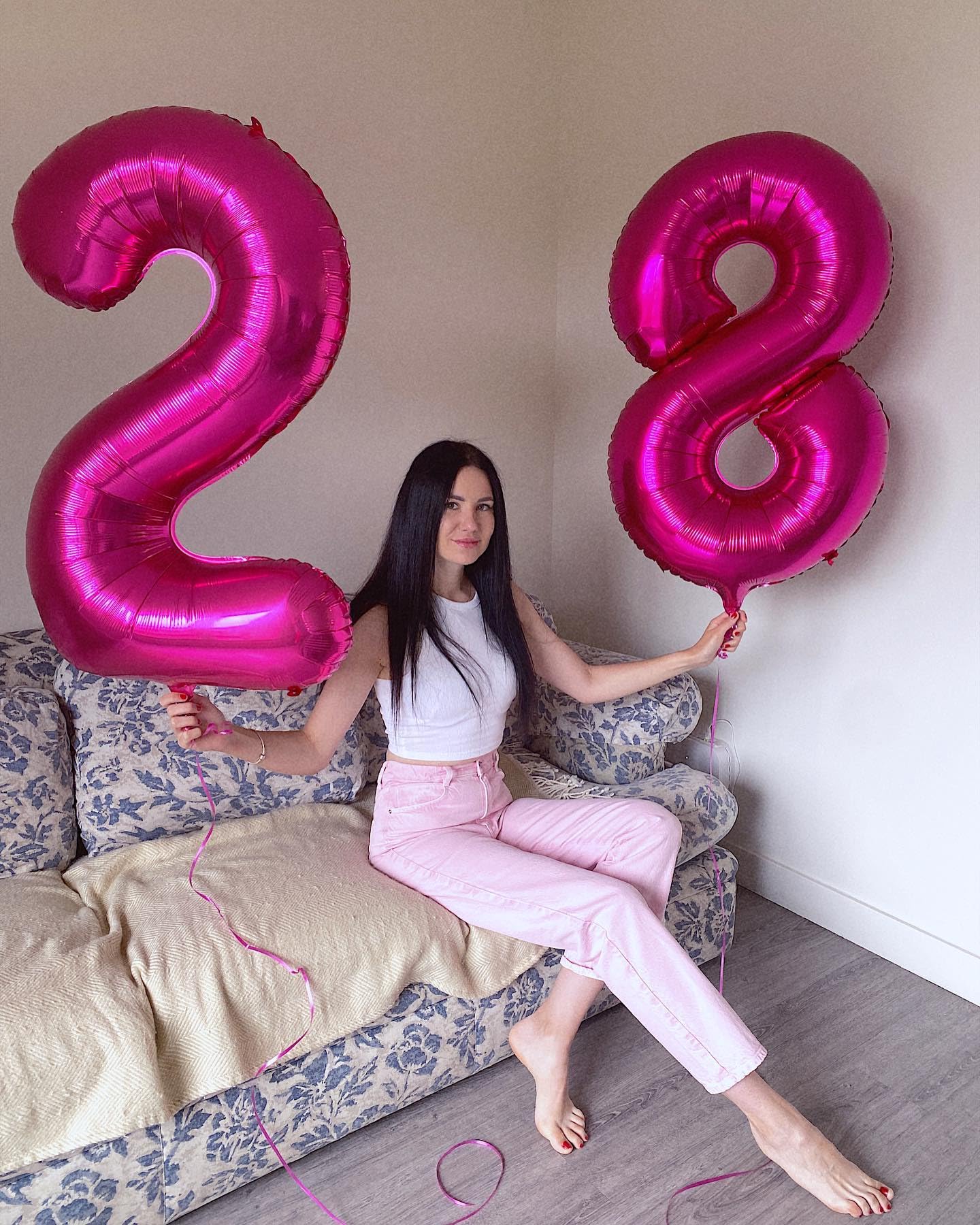 IWERP 18 Balloon Number – 40-Inch Hot Pink 18th Birthday Balloons for Boys & Girls