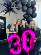IWERP Hot Pink 40-Inch 13-Number Balloons – 13th Birthday Decorations for Girls