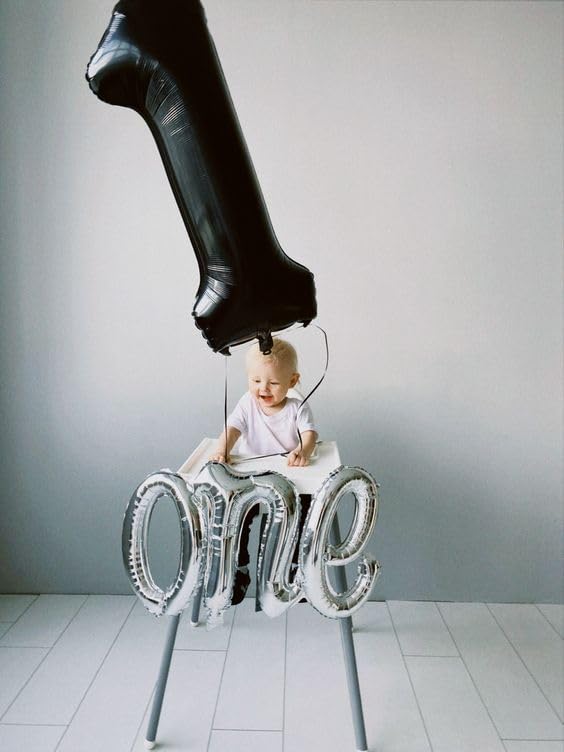 IWERP 40-Inch Black 12 Balloon – 12th / 21st Birthday Number Balloons for Parties