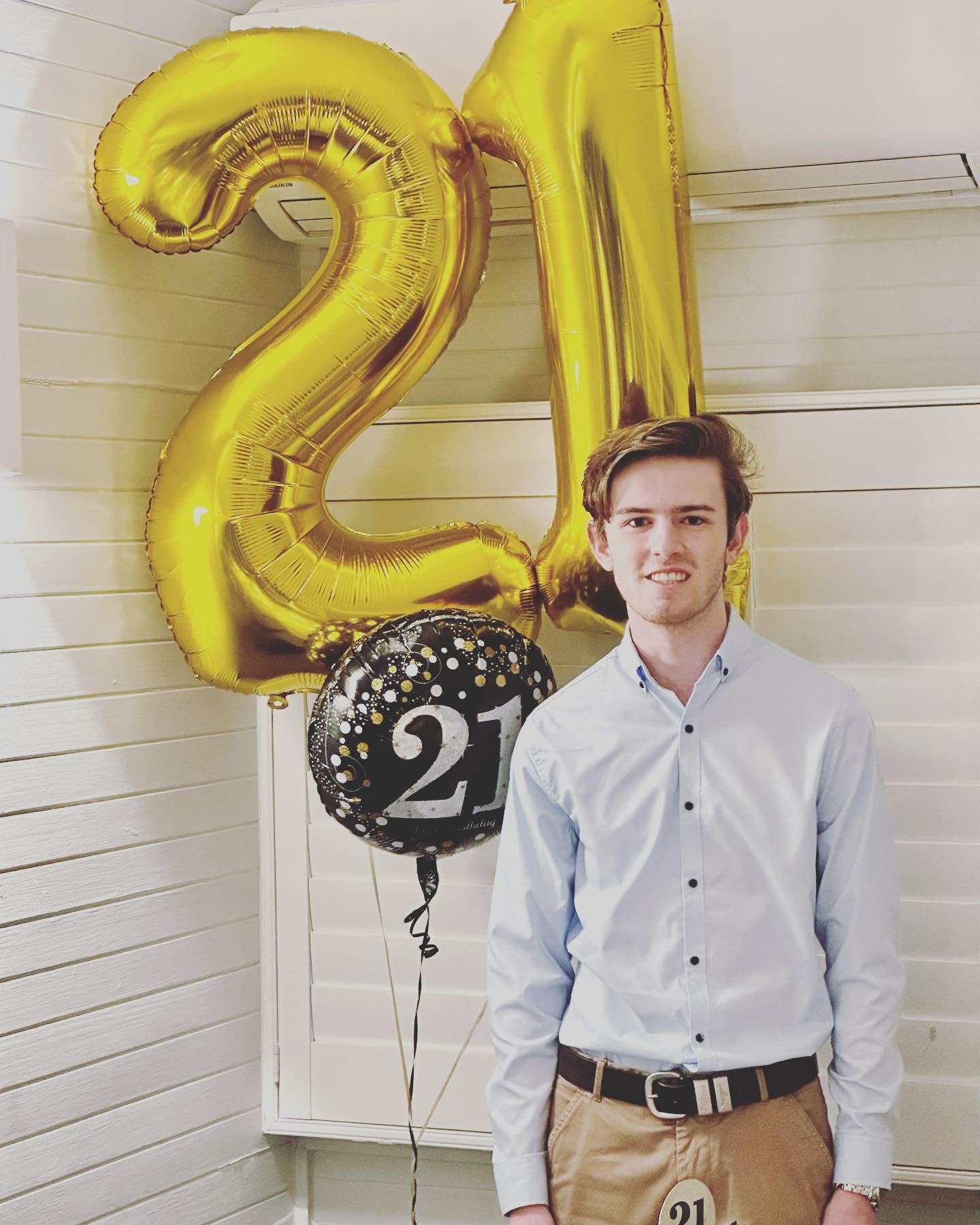 IWERP 21st Birthday Balloons – Gold 40-Inch Number 21 for Parties & Celebrations