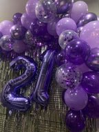 IWERP 50th Birthday Balloons - Purple 40-Inch Number Balloon for Milestones