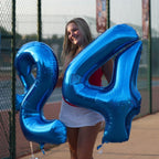 IWERP Navy Blue 29 Balloon 40 Inch - 29th Birthday Number Balloons & Blue Party Decor