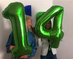 IWERP 40-Inch Green Number 10 Balloons – 10th Birthday Decorations for Boys & Girls