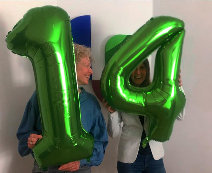 IWERP 40-Inch Green Number 10 Balloons – 10th Birthday Decorations for Boys & Girls