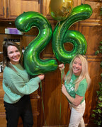 IWERP 16th Birthday Balloons – 40-Inch Green Number 16 for Sweet 16 Decor