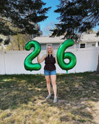 IWERP 21 Balloon 40 Inch Green Number Balloons – 21st Birthday Party Decor