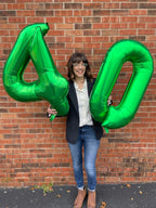 IWERP 30 Balloon Number – 40-Inch Green 30th Birthday Balloons for Men & Women | 30th Anniversary Decor