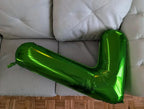 IWERP 60th Birthday Balloons - 40-Inch Green Number Balloon for Men & Women