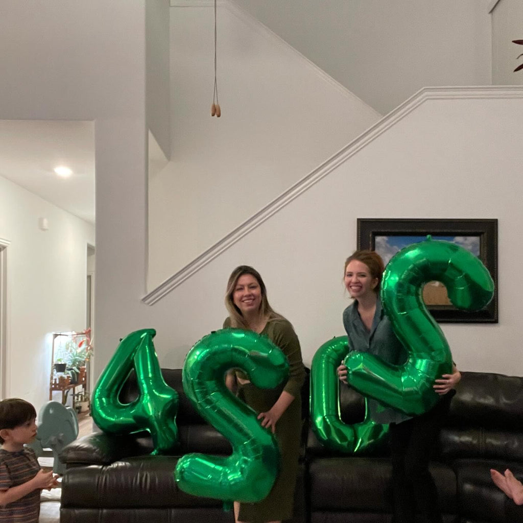 IWERP 30 Balloon Number – 40-Inch Green 30th Birthday Balloons for Men & Women | 30th Anniversary Decor
