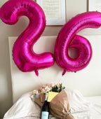 IWERP Hot Pink 2 Balloon – 40-Inch Number Balloons for 2nd Birthday