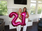 IWERP Hot Pink Number 20 Balloons – 40 Inch, 20th Birthday Decorations & Party Supplies