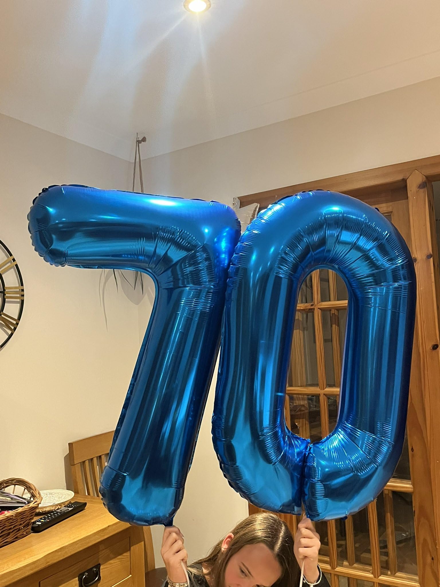 IWERP Navy Blue 40 Inch Number Balloon – 0, 10, 20, 30, 40, 50 Birthday Balloons