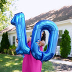 IWERP Navy Blue 40 Inch Number Balloon – 0, 10, 20, 30, 40, 50 Birthday Balloons