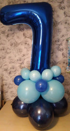 IWERP Night Blue 40-Inch Number 1 Balloon – First Birthday Balloons for Girl or Boy