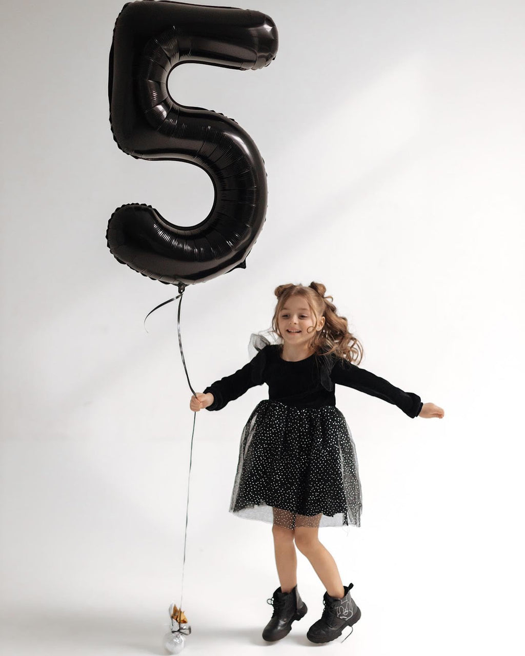 IWERP 16 Balloon Number - Black 40-Inch 16th Birthday Balloons for Sweet 16 Decorations
