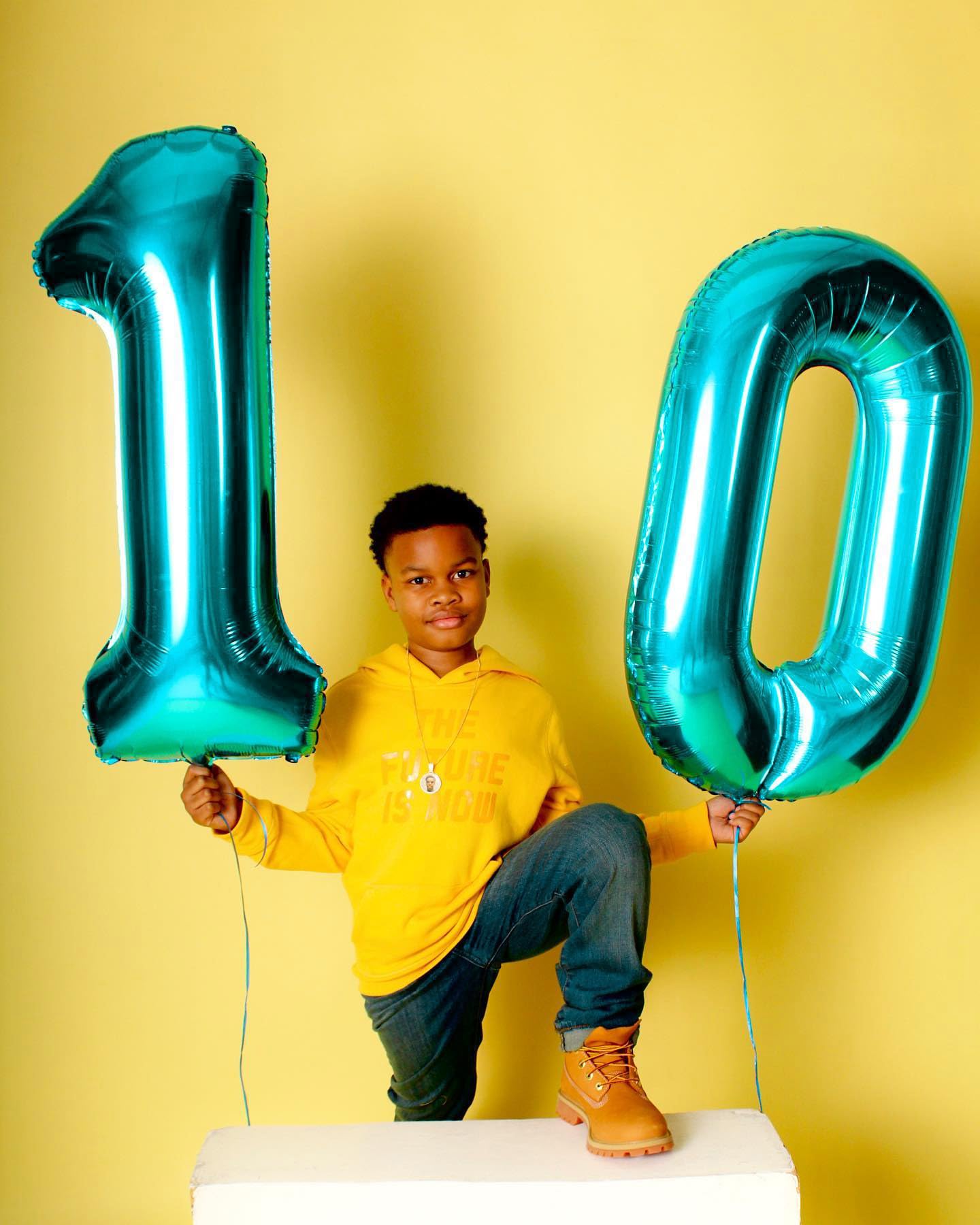 IWERP Number Balloon 40 Inch Blue 0 – Birthday Numeral Balloons for Parties