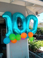 IWERP Number Balloon 40 Inch Blue 0 – Birthday Numeral Balloons for Parties
