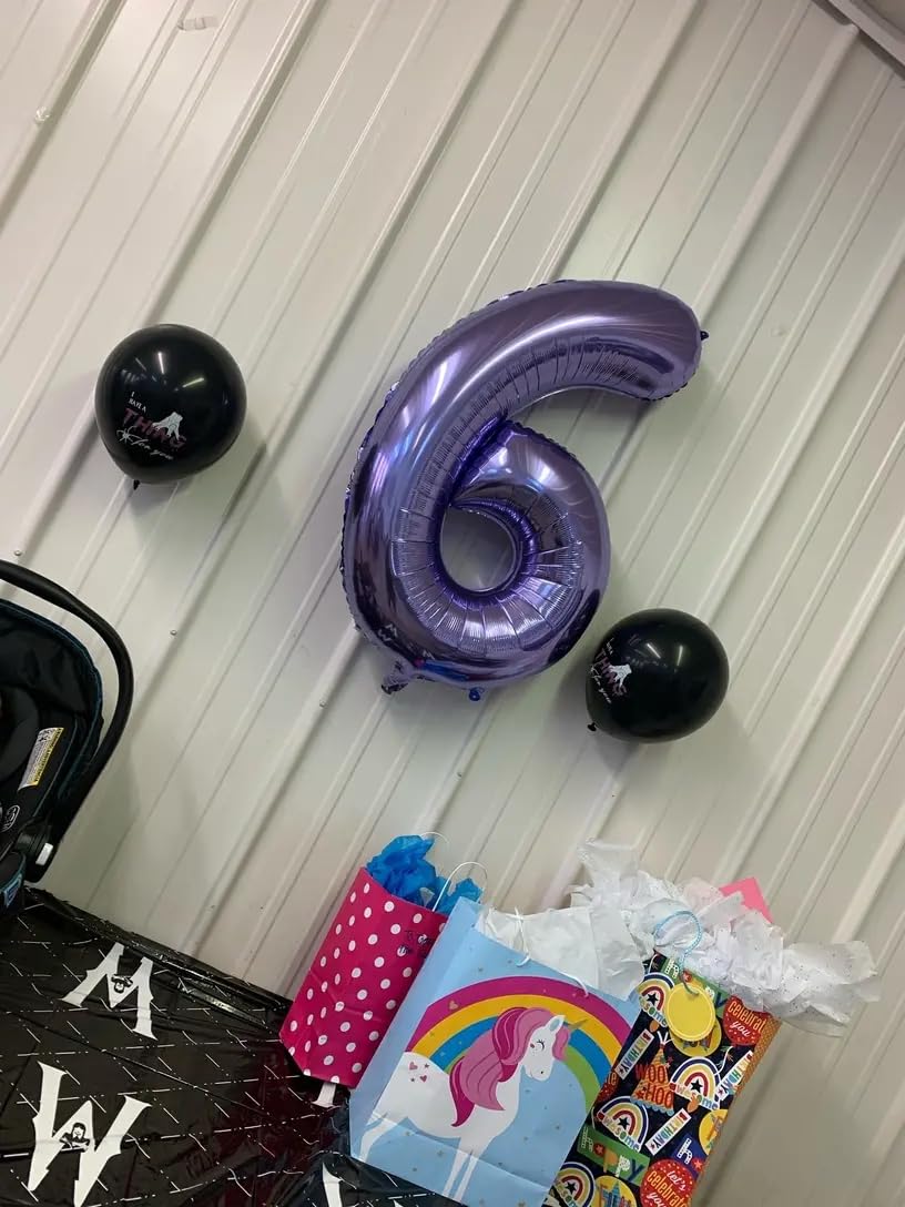 IWERP 16th Birthday Balloon - 40-Inch Purple Number Balloons for Sweet 16 Celebrations