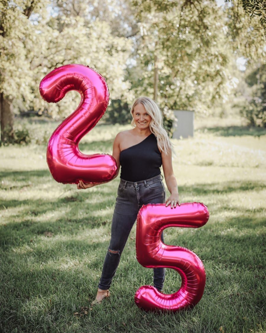 IWERP 18 Balloon Number – 40-Inch Hot Pink 18th Birthday Balloons for Boys & Girls
