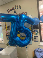 IWERP 30 Balloon Number – 40-Inch Metallic Blue 30th Birthday Balloons