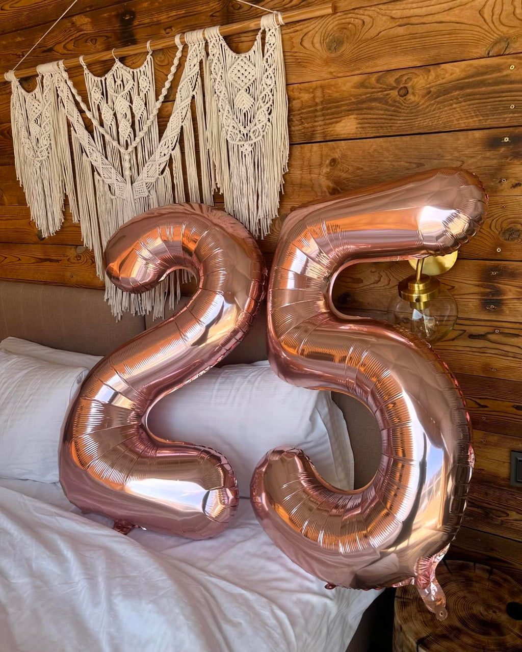IWERP Rose Gold 40in 5 Balloon – 5th Birthday Number Balloons & Rose Gold Party Decor
