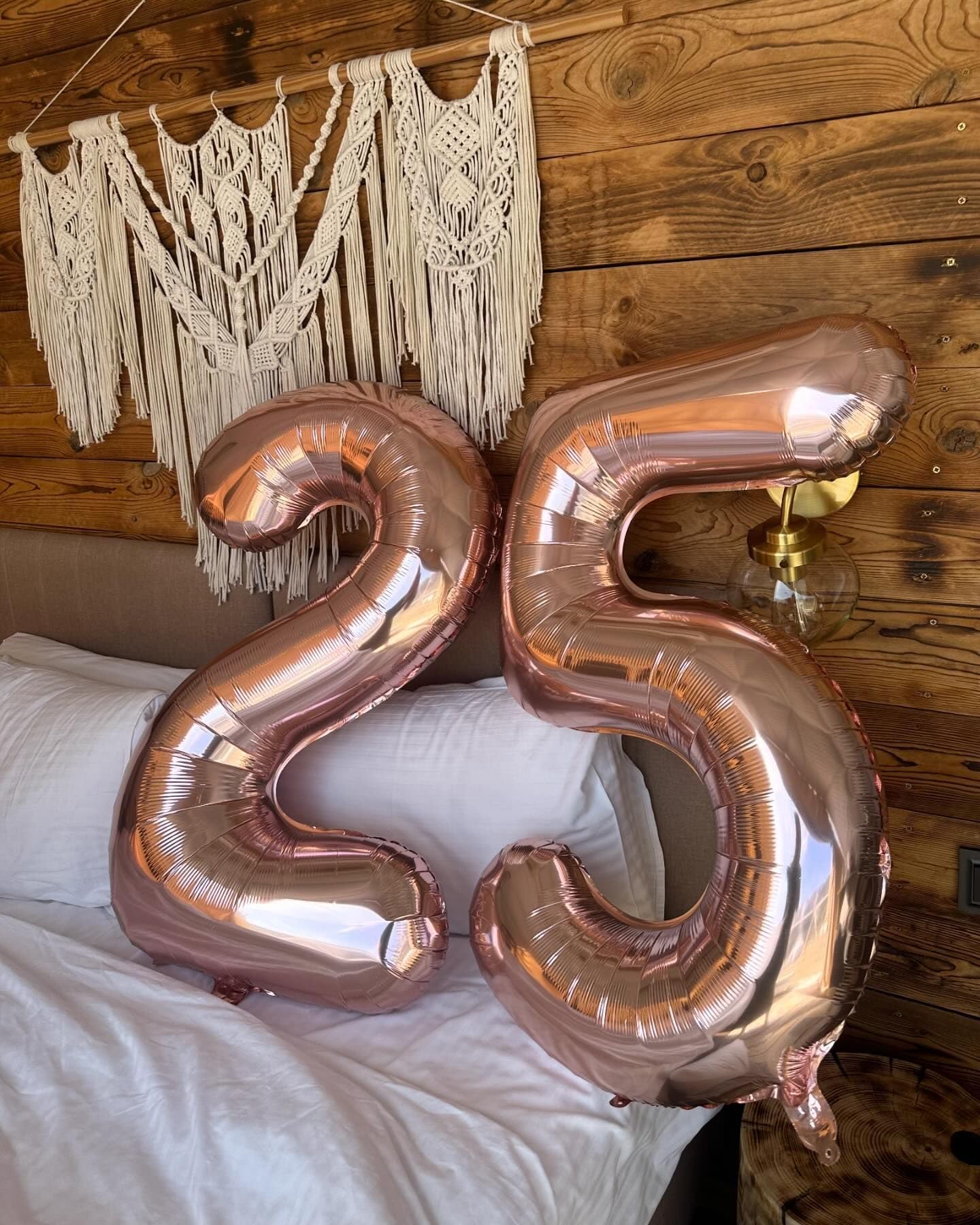 IWERP Rose Gold 40in 5 Balloon – 5th Birthday Number Balloons & Rose Gold Party Decor