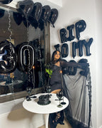 IWERP 19 Balloon Number – 40-Inch Black 19th Birthday Balloons for Parties & Anniversaries