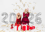 IWERP 2026 Silver 40-Inch Balloon — New Year’s Eve Party Decor & 2026 Balloons