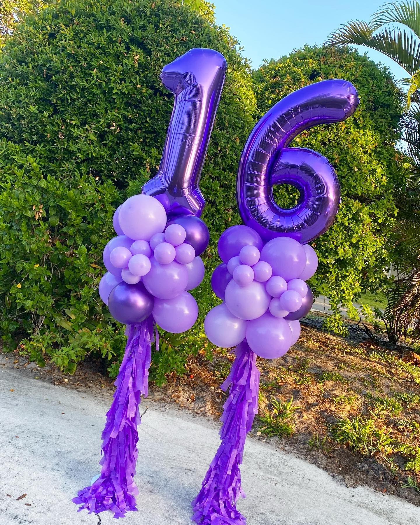 IWERP 50th Birthday Balloons - Purple 40-Inch Number Balloon for Milestones