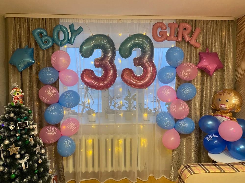 IWERP Starry Sky 40-Inch Number 7 Balloon – 7th Birthday Decorations | Kids Party Supplies