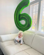 IWERP 16th Birthday Balloons – 40-Inch Green Number 16 for Sweet 16 Decor