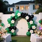 IXVAN Black Balloons Set 145pcs – 5in, 10in, 12in, 18in Latex Arch & Garland Kit