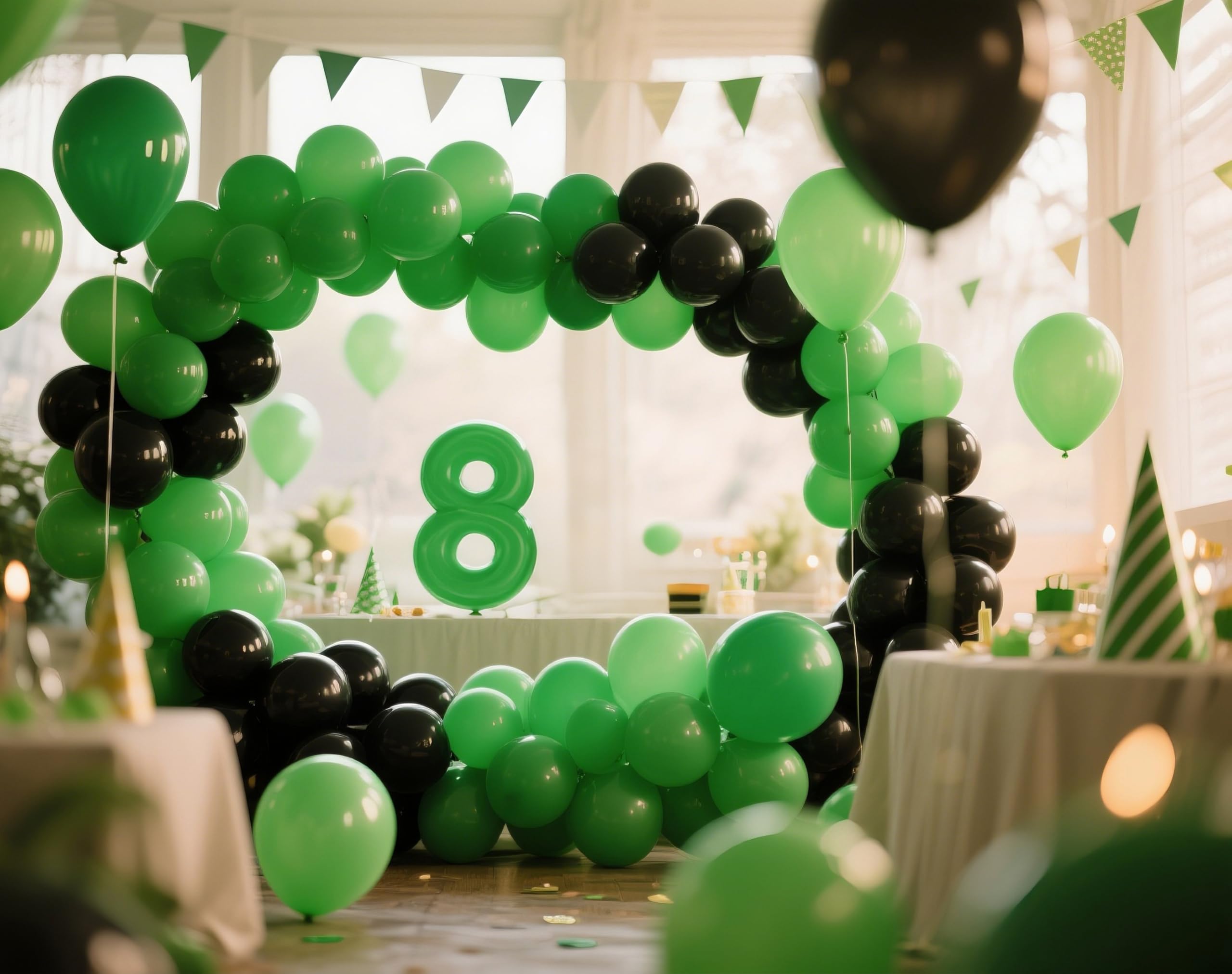 IXVAN Green Balloons 145pcs – 18/12/10/5in Set for Birthday, Wedding, Baby Shower