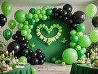 IXVAN Black Balloons Set 145pcs – 5in, 10in, 12in, 18in Latex Arch & Garland Kit