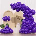 IXVAN Dark Purple Balloons Kit – 145pcs Latex Balloons for Arch Garlands (5in, 10in, 12in, 18in)