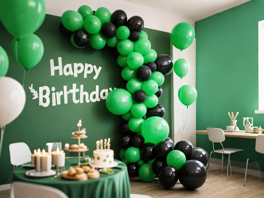 IXVAN Green Balloons 145pcs – 18/12/10/5in Set for Birthday, Wedding, Baby Shower
