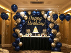 IXVAN Navy Blue Balloons 145pcs | Multi-Size Latex Arch Kit for Parties