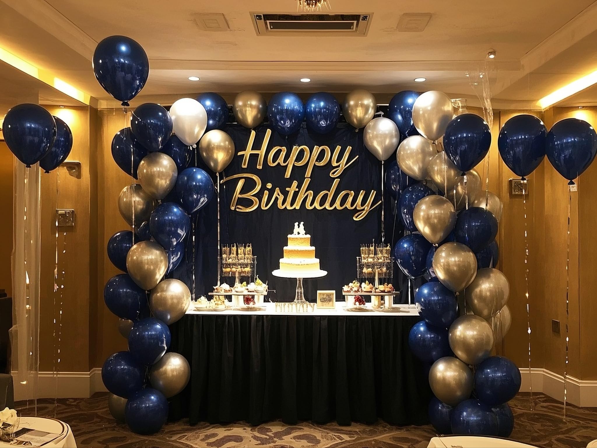 IXVAN Navy Blue Balloons 145pcs | Multi-Size Latex Arch Kit for Parties