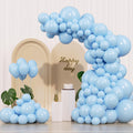 IXVAN Pastel Blue Balloons 145pcs – 18/12/10/5 Inch Balloon Garland Kit for Parties