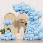 IXVAN Pastel Blue Balloons 145pcs – 18/12/10/5 Inch Balloon Garland Kit for Parties