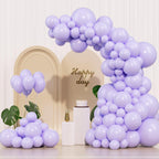 IXVAN Pastel Purple Balloons 145pcs – 18/12/10/5 Inch Latex Balloon Garland Kit for Parties
