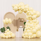 IXVAN Pastel Yellow Balloons – 145pc Set for Balloon Garland Arch (18/12/10/5 in)