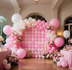 IXVAN Pink Balloons 145pcs – Mixed Sizes for Arch Garland